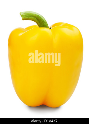 sweet pepper isolated on white background. Clipping Path Stock Photo