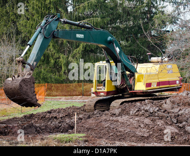 Bucyrus-Erie 325 hydraulic excavator. Stock Photo