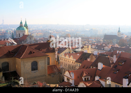 Aeriel view from Castle, Prague, Czech Republic Stock Photo