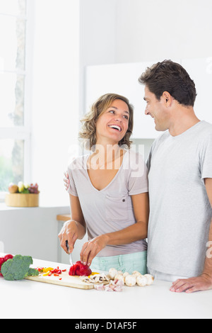 Husband and wife looking lovingly at each other Stock Photo