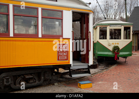 Seashore Trolley museum in Kennebunkport Maine Stock Photo