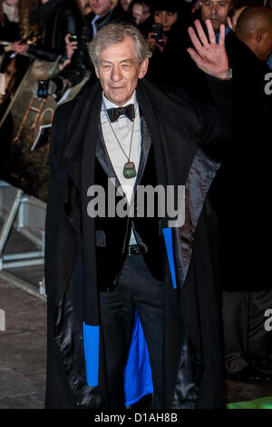 Sir Ian McKellen attends the Royal Film premiere of 'The Hobbit: An Unexpected Journey' at Odeon Leicester Square  London, United Kingdom, 12/12/2012  Credit:  Mario Mitsis / Alamy Live News Stock Photo