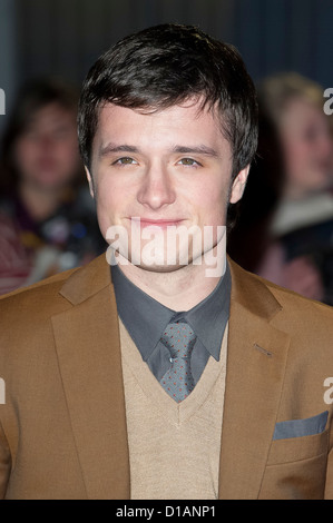 Josh Hutcherson arrives at 'The Hunger Games' UK film premiere at the O2 arena in London. Stock Photo