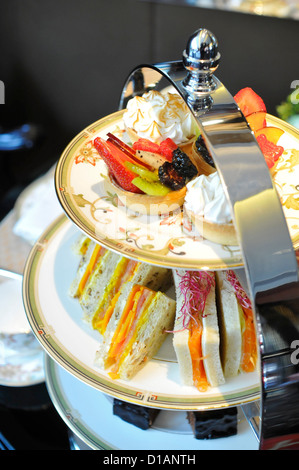 Afternoon Tea at The Four Seasons Hotel, Park Lane, London, England, UK Stock Photo