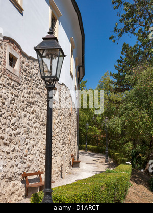 Promenade along the wall surrounding Zagreb cathedral. Croatia. Stock Photo