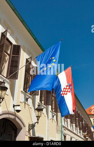 Banski dvori, the building of the Government of the Republic of Croatia Stock Photo