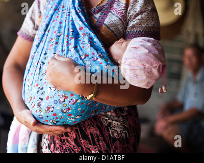 Family of Dai people Stock Photo