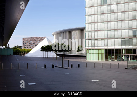 New Philharmonic Hall, concert hall of the Philharmonique du Luxembourg, Place de l'Europe, Kirchberg, Luxembourg, Europe Stock Photo