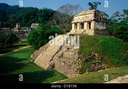 Temple of the Count (Templo del Conde ) . Palenque Archaeological Site, Palenque, Chiapas State, Mexico Stock Photo