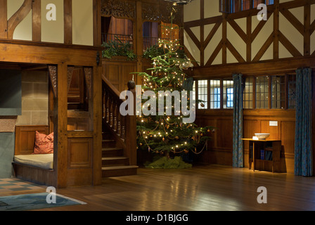 The main hall in Blackwell, 'arts and crafts' house, overlooking Lake ...