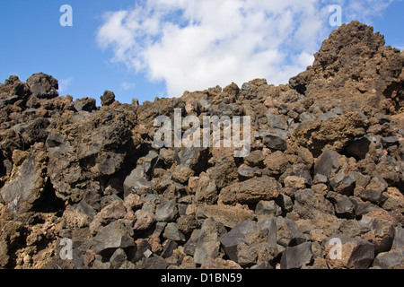 Blocky lava flow Stock Photo