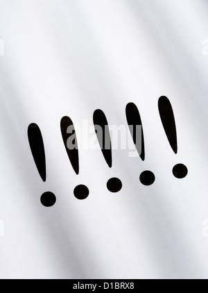 Exclamation marks. Stock Photo