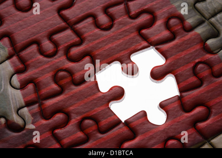 Last piece of the jigsaw. Stock Photo