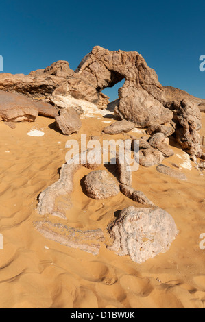 Crystal Mountain, Libyan (Western) Desert, Egypt Stock Photo