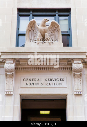 US General Services Administration building entrance - Washington, DC USA Stock Photo