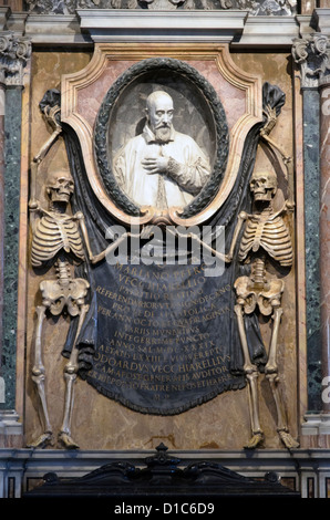 Tomb of Cardinal Mariano Pietro Vecchiarelli - Church of San Pietro in Vincoli - Rome, Italy Stock Photo