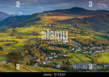 View from Latrigg summit towards Castlerigg Fell, Lake District National Park. Stock Photo