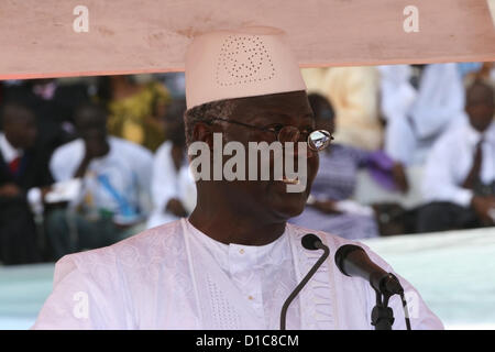 November 17th, 2012 Freetown, Sierra Leone- President of Sierra Leone. Ernest Bai Koroma, runs for re-election Stock Photo