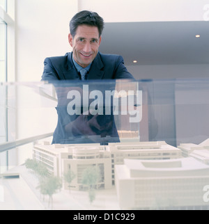 Portrait of business people with SiemensForum Model License free except ads and billboards Stock Photo