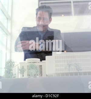 Portrait of business people with SiemensForum Model License free except ads and billboards Stock Photo