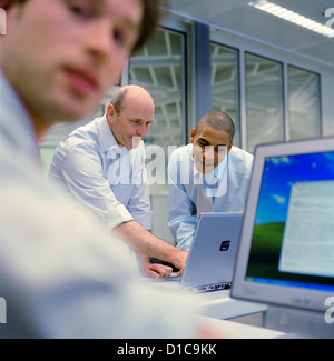 Business people data center control center man License free except ads and billboards Stock Photo