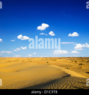 landscape in the desert with a blue sky and rocks formation Stock Photo ...