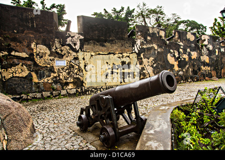 Fortaleza do Monte or Monte Forte in Macau. Stock Photo