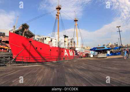 The South Street Seaport Historic District lower Manhattan New York City Stock Photo