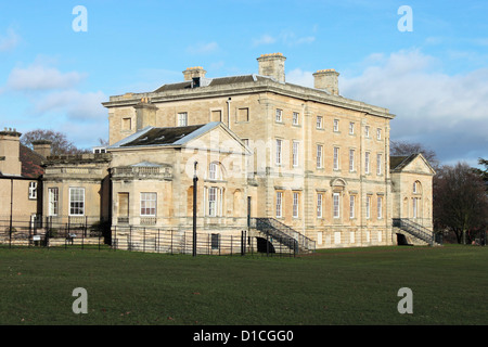 South face of Cusworth Hall, Scawsby, Doncaster.  An 18th century Georgian  country house with a Grade 1 listing.  Now a Museum. Stock Photo