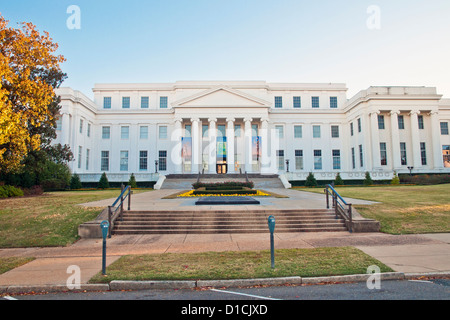 Central block of the archives building of The Alabama Department of Archives and History, Montgomery,  Alabama, USA Stock Photo