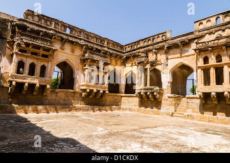 Queens Bath, part of the royal enclosure, Hampi, India Stock Photo