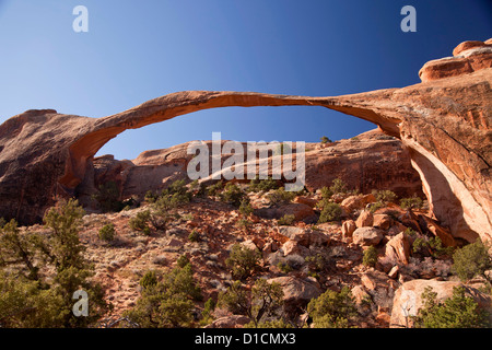 biggest arch Landscape Arch with a span of 290 feet, Arches National ...