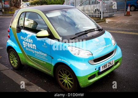 Electric vehicle used around the city by officers of Manchester City Council, England, UK. Stock Photo