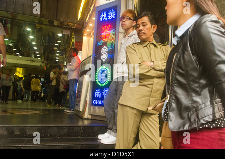 Chungking Mansions, a block of buildings in Kowloon of Hong Kong. Stock Photo