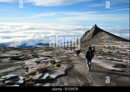Mount Kinabalu, near Low's Peak, about 3900m. Stock Photo