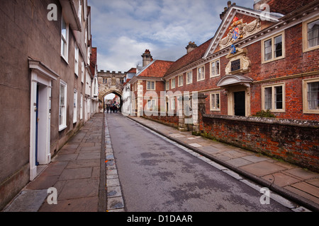 The matrons college inside the cathedral close of Salisbury in Wiltshire Stock Photo