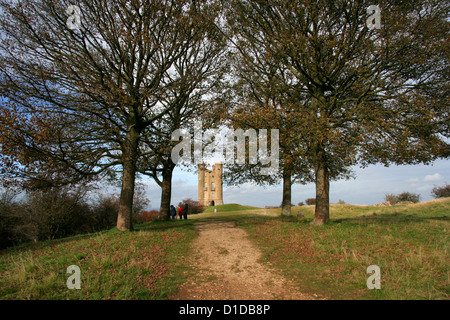 Broadway Tower Worcestershire on a late autumn afternoon Stock Photo