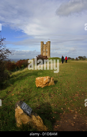 Broadway Tower Worcestershire on a late autumn afternoon Stock Photo