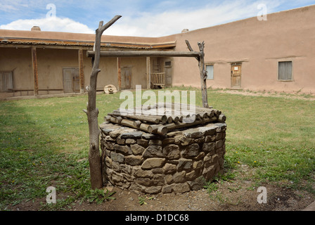 Martinez Hacienda a museum depicting life on the New Mexico frontier near Taos, New Mexico USA Stock Photo