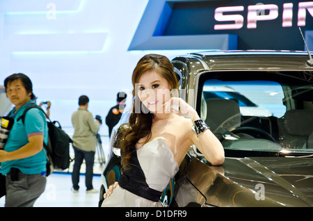 Unidentified model  on display at The 29th Thailand International Motor Expo on November 28, 2012 in N Stock Photo
