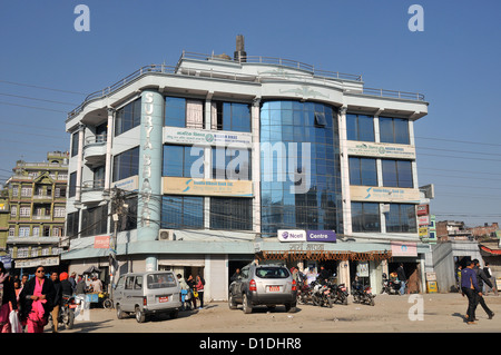 modern building main street Banepa Nepal Stock Photo