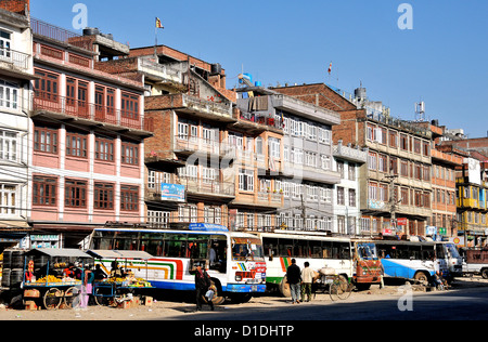 main street Banepa Nepal Stock Photo