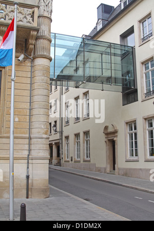 The Luxembourg parliament (Chambre des Députés / Chamber of Deputies), Luxembourg City Stock Photo