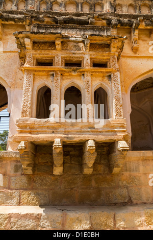 Queens Bath, part of the royal enclosure, Hampi, India Stock Photo