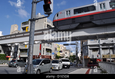Naha (Okinawa, Japan), the Urban Monorail-Yui Rail Stock Photo