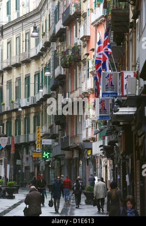 The old city center of Naples is pictured in Naples, Italy, 1 December 2012. Photo: Peter Endig Stock Photo