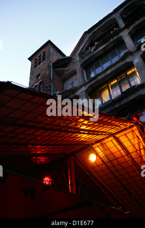 Berlin, Germany, in the courtyard facade of the Kunsthaus Tacheles Stock Photo