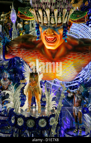 Carnival parade at the Sambodrome, Rio de Janeiro, Brazil, South America Stock Photo