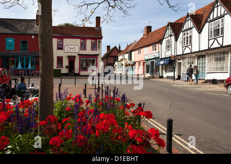 Market Hill, Woodbridge, Suffolk, England, United Kingdom, Europe Stock Photo