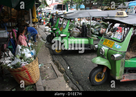Tuk-tuks in Bangkok Stock Photo